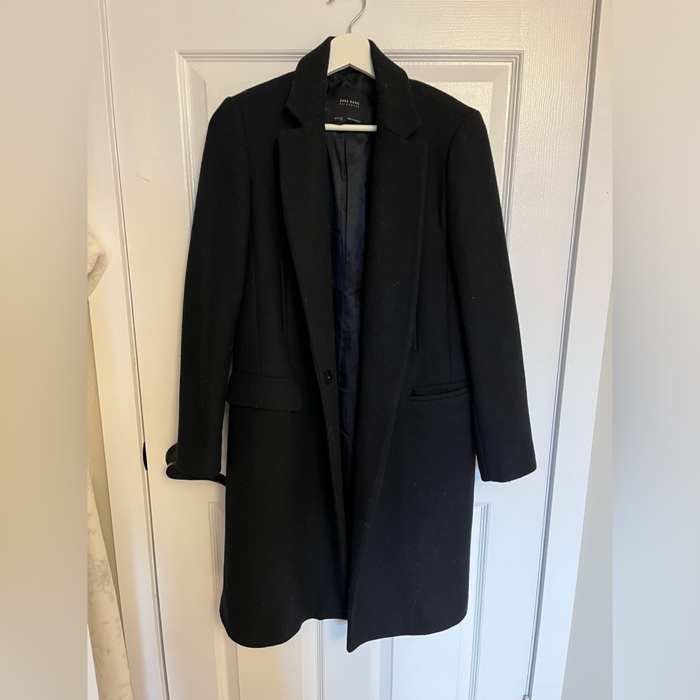 Zara navy peacoat
